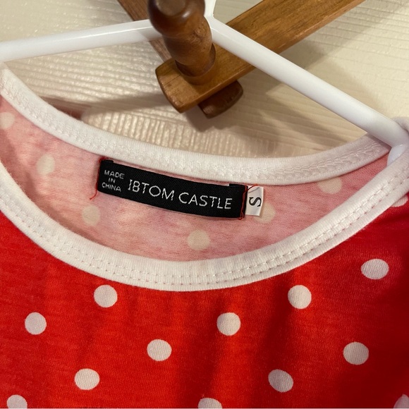 Red Santa Polka Dot Kids Footie - Picture 5 of 7